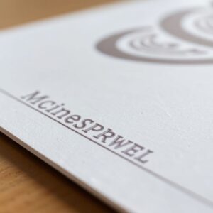 embossing business card