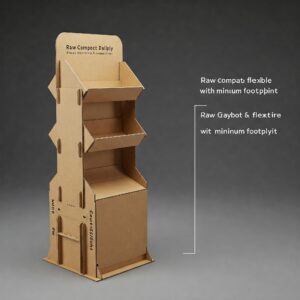 minimum footprint floor displays