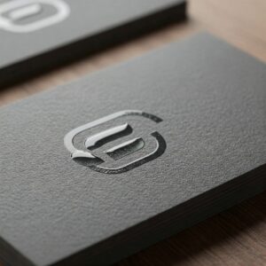 Spot UV business card